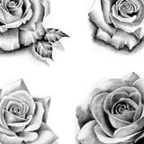 6 amazing realistic roses tattoo design high resolution downloadcreated by tattooists