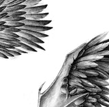2 x realistic wing  tattoo design high resolution download