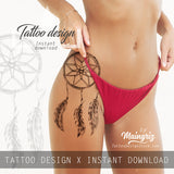 3 x Realistic dreamcatchers  tattoo design high resolution download
