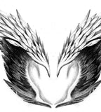 2 x realistic sexy wing tattoo design high resolution download
