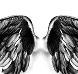 2 x realistic sexy wing tattoo design high resolution download