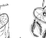 3 x Realistic dreamcatchers  tattoo design high resolution download