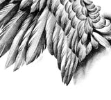 Realistic wing sexy  tattoo design high resolution download