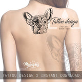 Bulldog mandala tattoo design high resolution download 