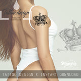 Crown tattoo design high resolution download