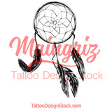 Dreamcatcher realistic sexy tattoo design high resolution download