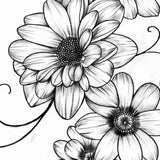 Flowers for arms tattoo design2