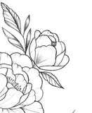 Half sleeve forearm peony tattoo design high resolution download