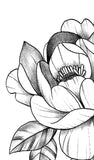 Peony half sleeve tattoo design high resolution download