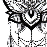 lotus mandala tattoo design digital download