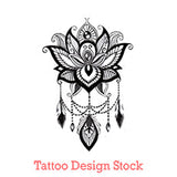 lotus mandala tattoo design digital download