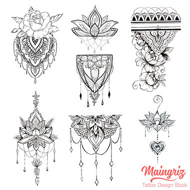 6 amazing mandalas download tattoo design digital download