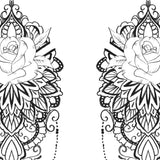 half sleeve mandala Tattoo Design