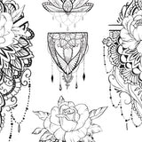 half sleeve Mandala tattoo design digital download
