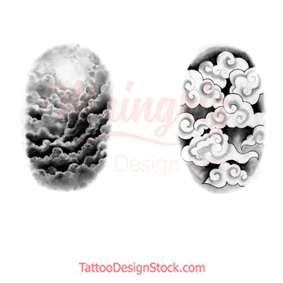 Clouds Tattoo Design #3