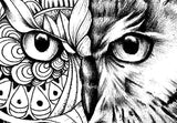 Owl mandala tattoo design high resolution download