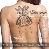 Owl dreamcatcher  tattoo desgin high resolution download