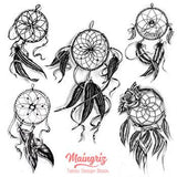 5 originals dreamcatchers download tattoo design