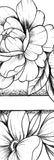 Sexy peony linework forearm tattoo design high resolution download