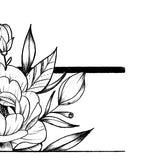 Sexy peony linework forearm high resolution download