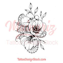 Poopy linework tattoo design high resolution download