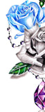 Precious stone with realistic rose tattoo design high resolution download