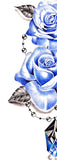 Precious stone with rose tattoo design high resolution download