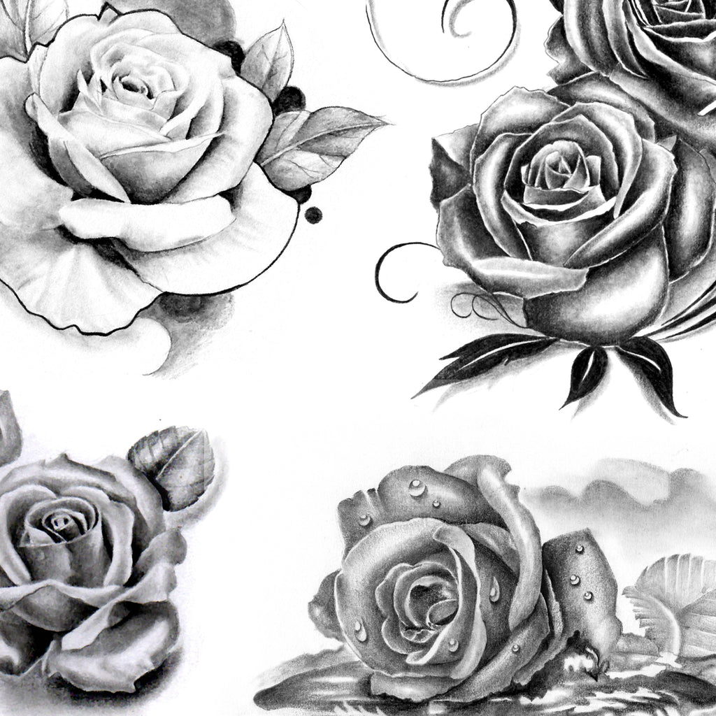 Rose Tattoo Stock Illustrations  30319 Rose Tattoo Stock Illustrations  Vectors  Clipart  Dreamstime