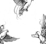 10 x Realistic dove tattoo design high resolution download