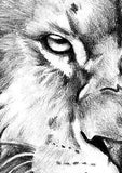 Realistic lion tattoo design high resolution download