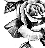 3 x Realistic rose tattoo design high resolution download