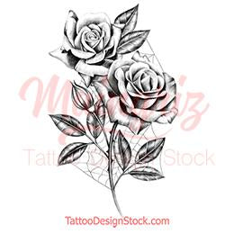 realistic tattoo roses