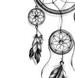 Realistic leg dreamcatcher  tattoo design high resolution download