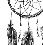 Realistic dreamcatcher sexy tattoo design high resolution download