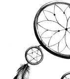 Realistic dreamcatcher  tattoo design high resolution download