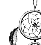 Realistic dreamcatcher  tattoo design high resolution download