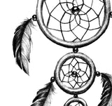 Realistic dreamcatcher  tattoo design high resolution download