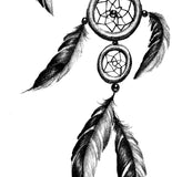 Realistic dreamcatcher  tattoo design high resolution download
