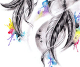 Realistic dreamcatcher watercolor tattoo high resolution download