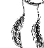 Realistic dreamcatcher with pearls  tattoo design high resolution download