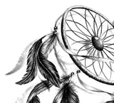 Realistic dreamcatcher with rubbon tattoo design high resolution download