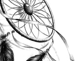 Realistic dreamcatcher with rubbon tattoo design high resolution download