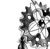 Realistic engineer dreamcatcher  tattoo design high resolution download