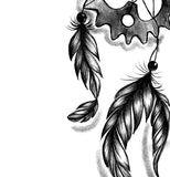 Realistic engineer dreamcatcher  tattoo design high resolution download