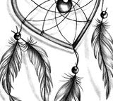 Realistic heart dreamcatcher tattoo design high resolution download