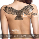 Realistic owl design download high resolution download