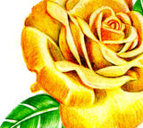 Realistic rose with sexy precious stone tattoo design high resolution download