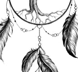 Realistic sexy dreamcatcher tattoo design high resolution download