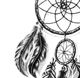 Realistic sexy dreamcatcher with flower tattoo design high resolution download