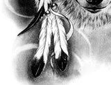 Realistic wolf tattoo design high resolution download